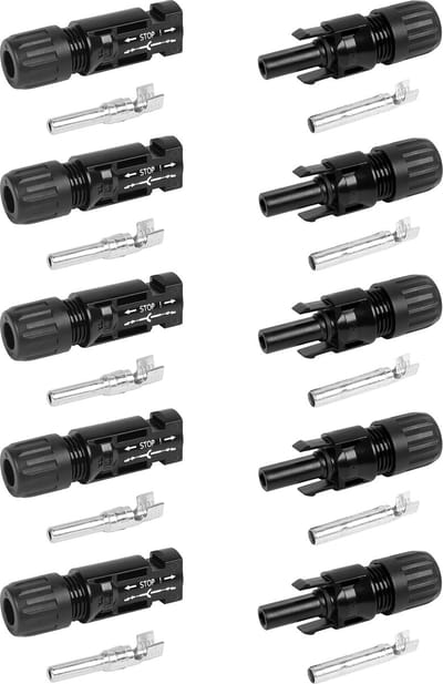 HELUKABEL Zonneconnector Fotovoltaïsche connector Contactdoos + Stekker MC4 Made in Germany