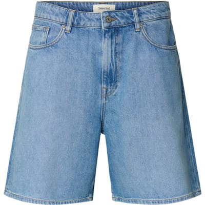 loose fit korte jeans van mix van katoen en lyocell model 'ALEX'