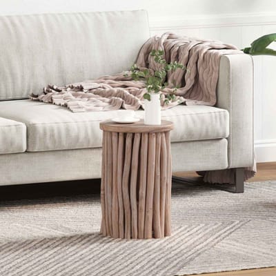vidaXL - Kruk - Naturel - 30 - x - 30 - x - 45 - cm - Massief - Teakhout
