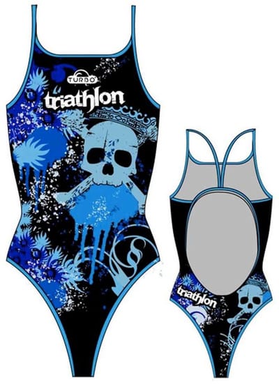 Turbo Skulls Triathlon Zwemkleding Blauw,Zwart S Vrouw