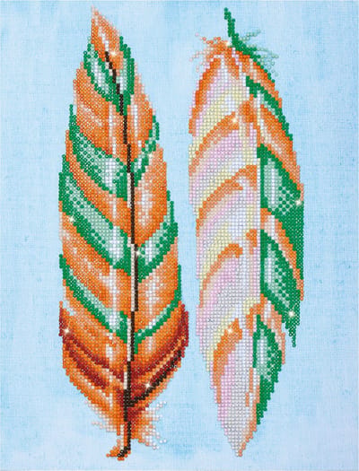 Diamond Dotz® Feather Whispers - Diamond Painting (36x45 cm)
