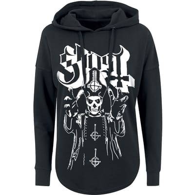 Ghost Trui met capuchon - Pope's Wrath - S tot XL - voor Vrouwen - zwart