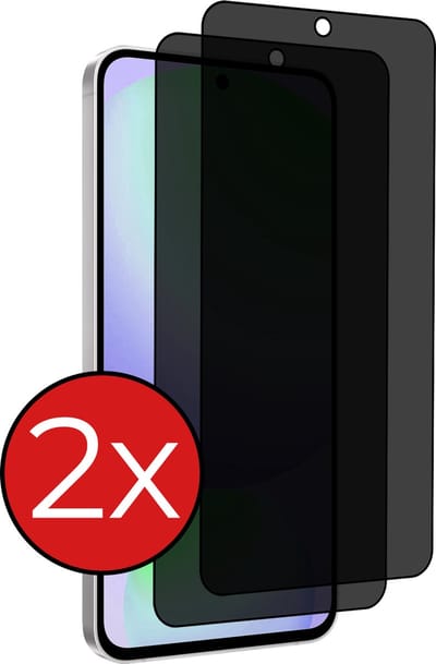 Screenprotector - 2 Stuks - Geschikt voor Samsung Galaxy S24 FE - Privacy Filter - Beschermglas - Gehard Glas - Tempered Glass - Screen Protector