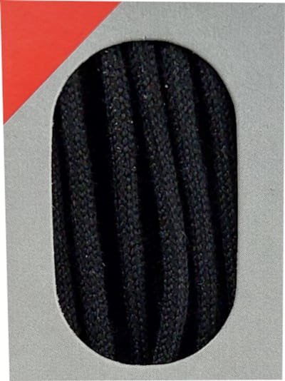 Bob Veter - Zwart - Dun Rond - Lengte 120 cm - Dikte 2 mm - Schoenveter