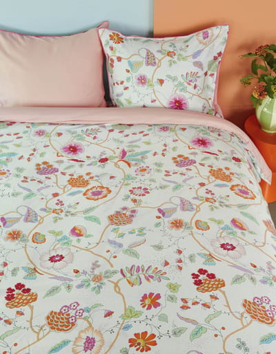 Oilily Dekbedovertrek - Flower - Meisjes - Roze - 240 x 220 cm