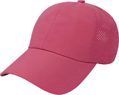 Zomer Effen Kleur Baseball Cap – Dames Athleisure Hoed – Roze – Kruis Paardenstaart Mesh Pet – Sneldrogende Vizierhoed – Sportieve en Comfortabele Zonnepet voor Buitenactiviteiten