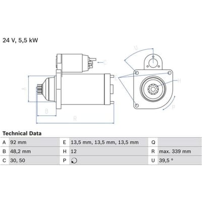 Starter BOSCH 0 986 025 060