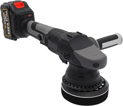 Accu polijstmachine - Excentrische polijstmachine - Auto polijsten - Borstelloze motor - 15mm orbital - Zwart