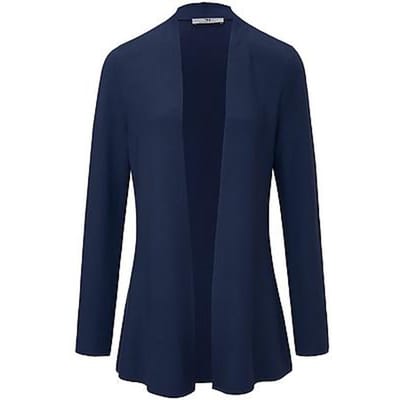 Vest 100% SUPIMA®-katoen lange mouwen Van Peter Hahn blauw