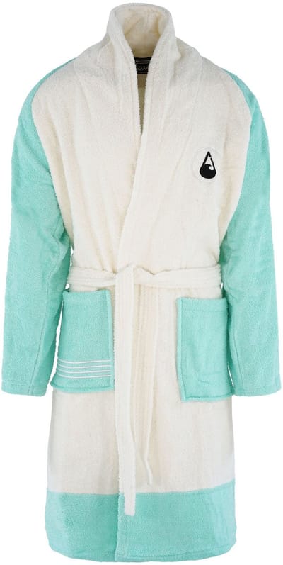 Badjas - Unisex - Wave Hawaii - Quatro - Katoen - Maat M - 100% katoen gecertificeerd volgens Oeko Tex Standard 100, vrij van schadelijke stoffen