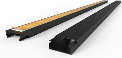Goodivery ® Zelfklevende Kabelgoot 40 x 16 mm - Discreet Ontwerp - 20 m Zwart - 10 Stuks