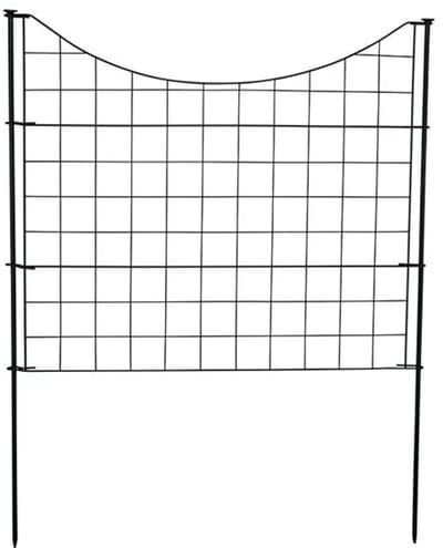 Concave vijver- & tuingaas 11-delig 71x53cm 6X6cm maas zwart