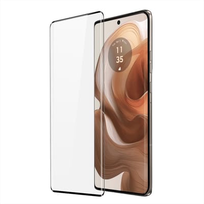 Dux Ducis Screen Protector - Geschikt voor Motorola Edge 50 Ultra Screen Protector - Dux Ducis Full-Cover Tempered Glass - Zwart