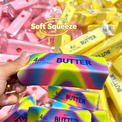 Boter Squishy Super Zacht Voedsel Squishy Speelgoed Stressverlichting Vochtig Knijp Fidget Speelgoed Boterstaaf Chocolade Knijp Speelgoed Autisme Cadeau