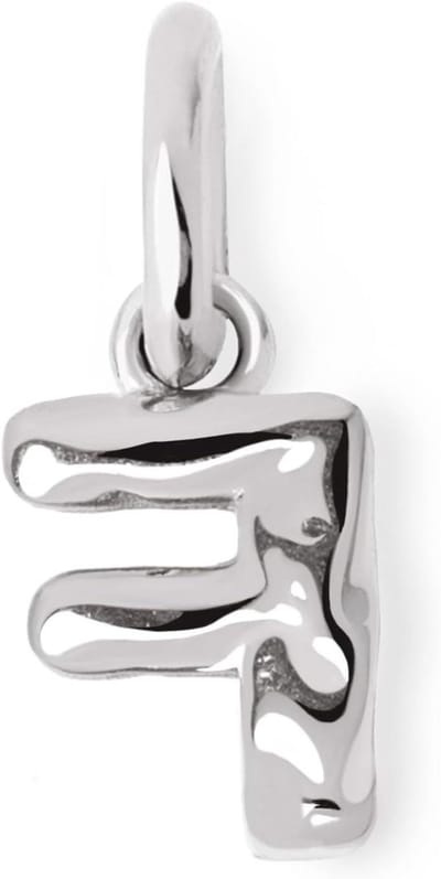 Zilveren Letterhanger - Initiaal Sieraad - Hanger Combineren - 925 Sterling Zilver - A-Z - Zilverkleurig