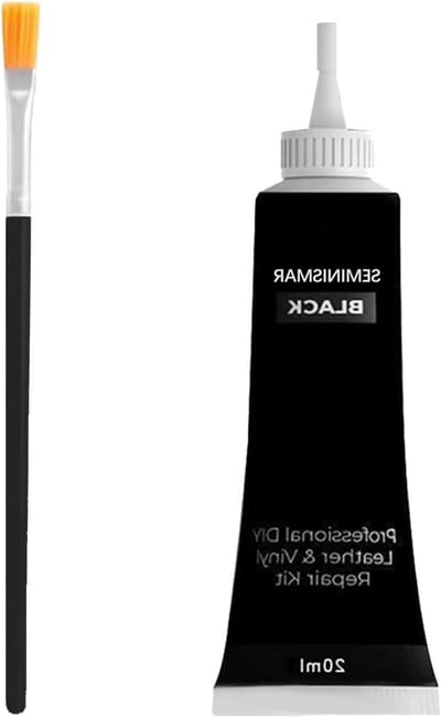 Lederreparatieset voor krassen en beschadigingen - kunstenaarsbenodigdheden - zwart - 20 ml.