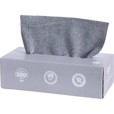 20 stuks/doos Microvezeldoek Absorberend Keukenreiniging Afwasdoek Anti-aanbak Olie Afwasdoeken Servetten Tafelgerei Huisreinigingsdoeken gray
