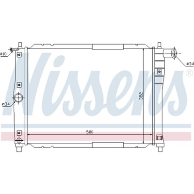 Radiator, motorkoeling NISSENS 61644