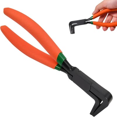 Metalen Hand Seamer - Buiger Tang - Metaal Vormen - Ergonomisch Handvat - 7 Inch - Groen Oranje