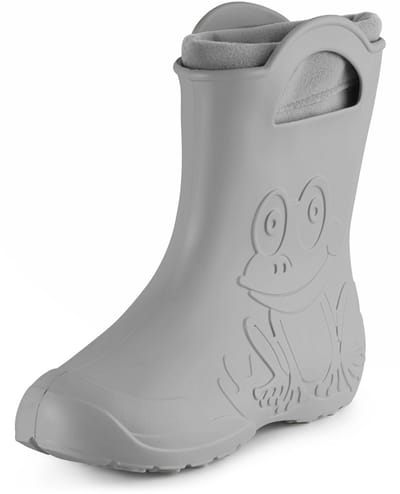 Ladeheid LA-CA-FrogWoWinter Dames Regenlaarzen - Rubber - met Binnenschoen - EVA - Wasbare Binnenschoen - Grijs - 38/39