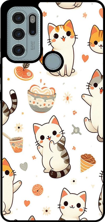 Smartphonica Telefoonhoesje Geschikt voor Motorola Moto G60s met katten opdruk - TPU backcover case cat design geschikt voor Motorola Moto G60s