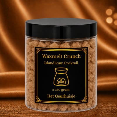 Waxmelt Crunch: Island Rum Cocktail – ± 150 gram – Handgemaakt - 100% Sojawax - Voor (elektrische) geurbrander - Dierproefvrij