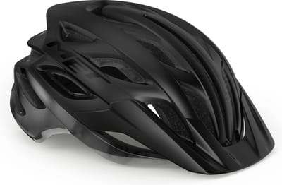 MET Veleno Fietshelm Mannen & Vrouwen – Fietshelm Mountainbike Volwassenen – Elektrische Fiets – Stadsfiets – Maat L (58-61cm) – Black Matt Glossy (Zwart)