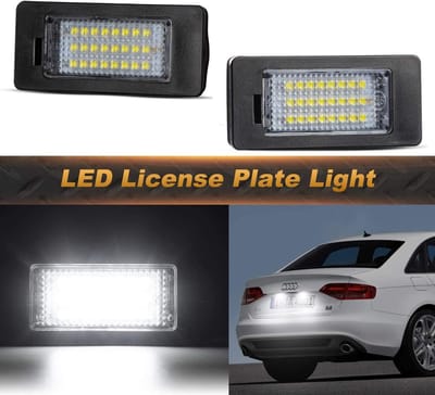 2 Stuks Canbus LED Kentekenplaatverlichting Wit voor Audi VW Seat Skoda
