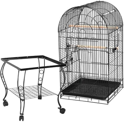 Thuys – Vogelkooi – Papegaaienkooi – Vogelkooien – Voor Binnen – Zwart