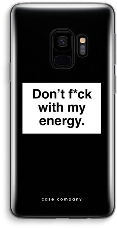 Hoesje geschikt voor Samsung Galaxy S9 hoesje - My energy - Soft Cover Telefoonhoesje - Bescherming aan alle Kanten en Schermrand