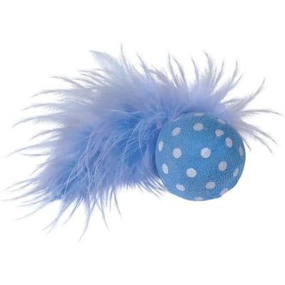 Kattenbal met rammelaar en veer Nobby Pet