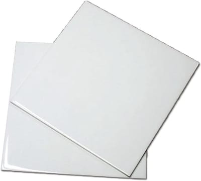 Sublimatie Tegels - Keramische Panelen - Wanddecoratie Maken - Voor Glanzende Prints - 10x10 cm - Wit