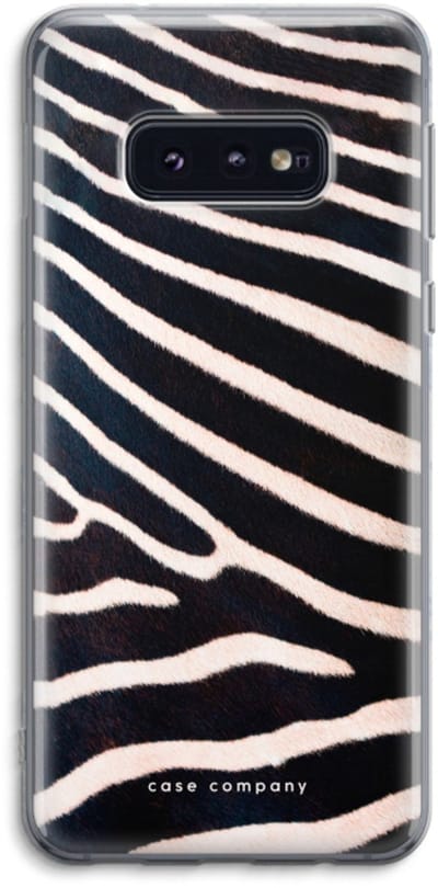 Case Company® - Hoesje geschikt voor Samsung Galaxy S10e hoesje - Zebra - Soft Cover Telefoonhoesje - Bescherming aan alle Kanten en Schermrand