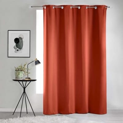 d'Interieur ooggordijn, oranje, 135 x 280 cm