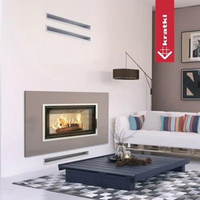 Ventilatierooster 9 x 100 cm | Warmeluchtrooster voor schoorsteenventilatie | Zwart | Oververhittingsbestendig