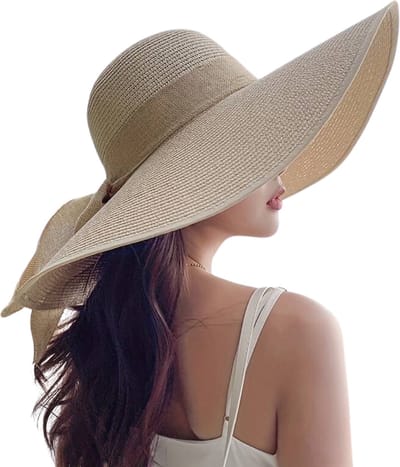 Livano Zonnehoed - Reishoed - UV Beschermende Hoed - Bucket Hat - Festival - Pet - Hoedje Voor Dames - Hoofdbescherming - Beige