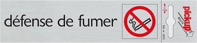 Pickup Route Alulook 165x44 mm - Defense de fumer