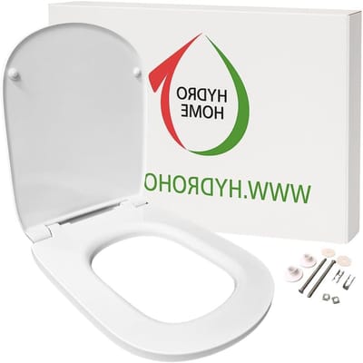 Toiletbril - WC Deksel - Badkamer Vernieuwen - Antibactierieel Duroplast - 36.5 x 43.5 cm - Wit