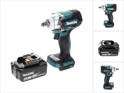 Makita DTW 300 G1 accu-slagmoersleutel 18 V 330 Nm 1/2" borstelloos + 1x accu 6,0 Ah - zonder oplader