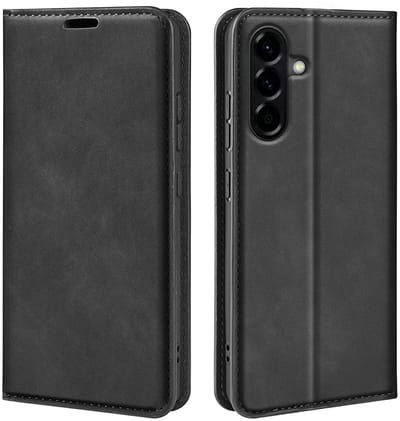 MobyDefend Hoesje - Geschikt voor Samsung Galaxy A57 - Luxe Wallet Bookcase (Magnetische Sluiting) - Zwart