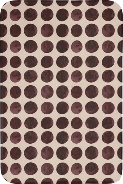 Badmat 60x90 cm - Antislip - Stippen - Patroon - Bruin - Badmatten voor badkamer - Badkamermat - Douchemat - Badkamer mat