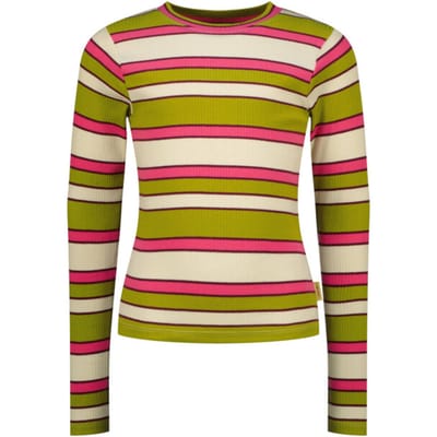 Meisjes T-shirt Icon stripe top