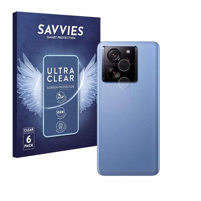 Savvies - Screenprotector voor Xiaomi 13T (ALLEEN Camera Lens) - Folie Beschermfolie transparant 6 Stuks