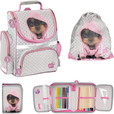 Complete Schooltas Set 3-delig: Schooltas, Pennenhouder en Gymtas