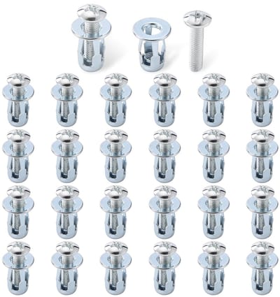 Set van 48 Hohlraumdübel M6x25 voor Bevestiging van IJzeren Platen, Kunststof en Aluminium - Ideaal voor Wandmontage en Verbindingselementen