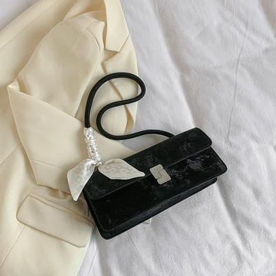Franse Niche Tas Dames Nieuwe Zilveren Schoudertas Populair Hoge Kwaliteit Textuur Onderarmtas gray