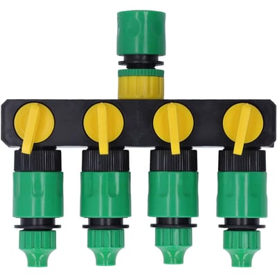 Waterslang Splitter ABS Materiaal 4-weg Roestvrij Duurzaam Tuinirrigatie Kraan Splitter voor