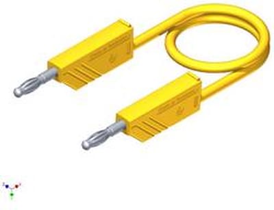 SKS Hirschmann CO MLN SIL 200/1 Meetsnoer Banaanstekker 4 mm Banaanstekker 4 mm 2.00 m Geel 1 stuk(s)