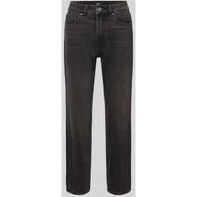Straight fit jeans van katoenmix, model 'EMILY'