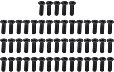 Dailygoody - Verzonken kruisschroeven - M3 x 10 - Veilig en eenvoudig te installeren - Zwart verzinkt - Assortimentsset voor machines - Geschikt voor